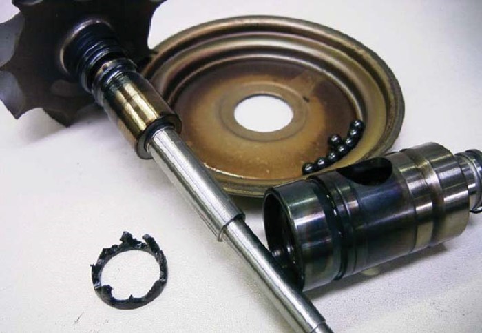 Испорченная турбина. Внешний вид